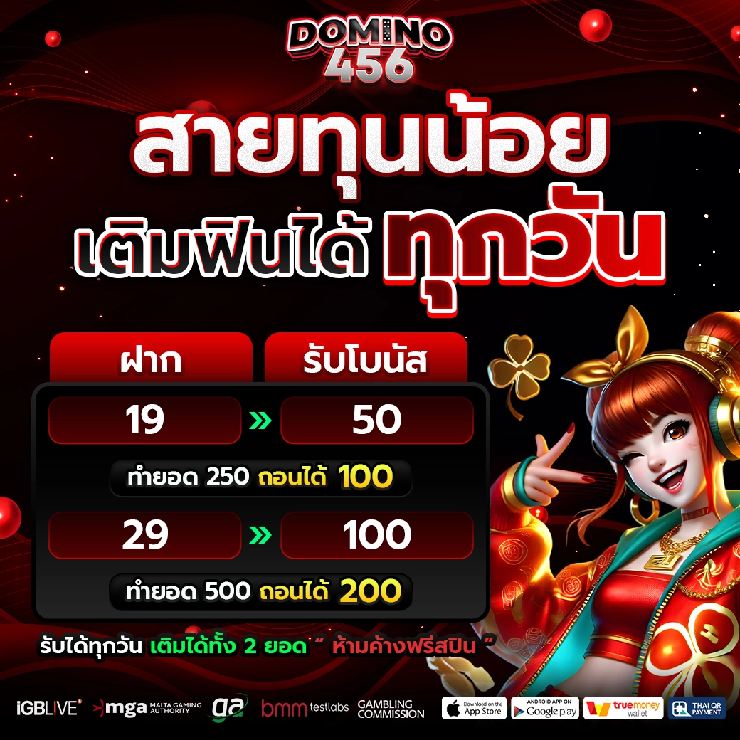 PROMOTION DOMINO456 ทุนน้อย